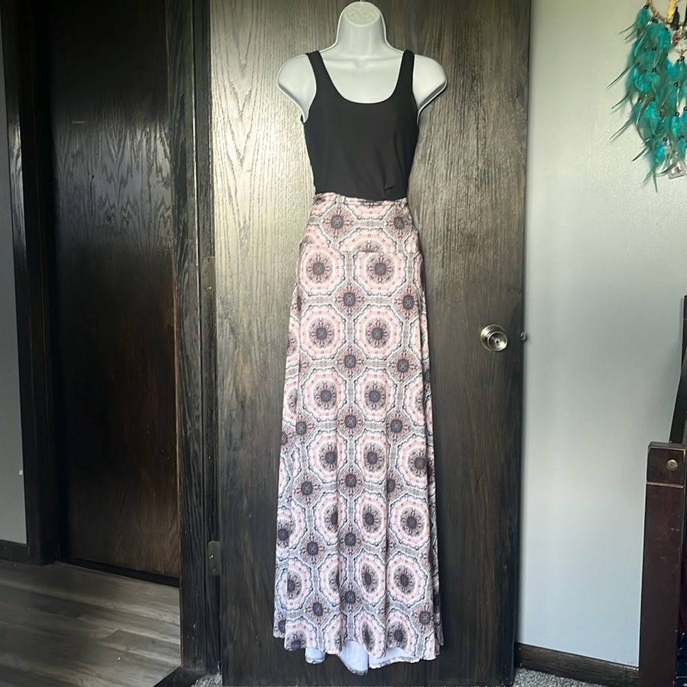 Tie dye pattern, floor length L dress by LuLaRoe